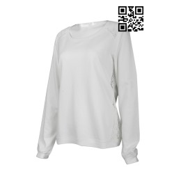 T671 tailored body T-shirt style made of solid color T-shirt style female long T-shirt lace lace waist shoulder lace design hollow T-shirt style T-shirt garment factory T671 tailored body T-shirt style made of solid color T-shirt style female long T-shirt lace lace waist shoulder lace design hollow T-shirt style T-shirt garment factory